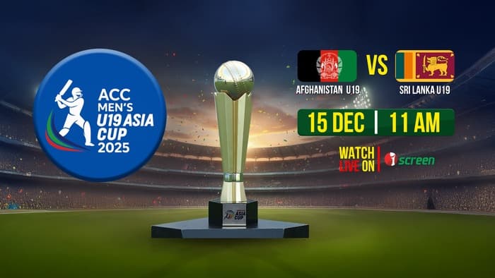 AFG U19 vs SL U19 ASIA CUP